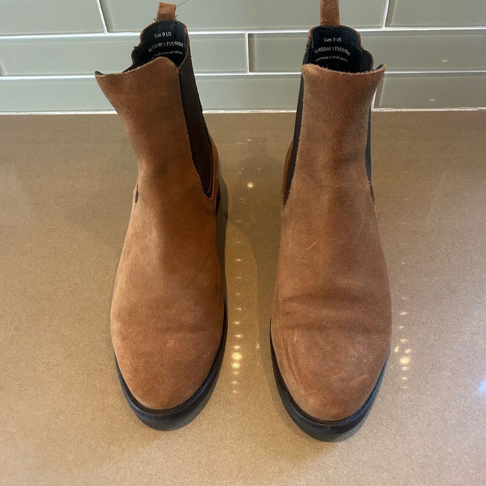 Thursday Women’s Cognac Suede Chelsea Boots - Brown
